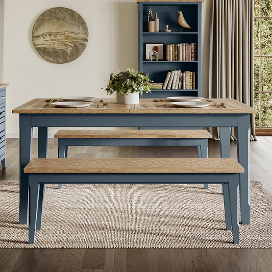 Signature Blue Dining Bench (150cm)